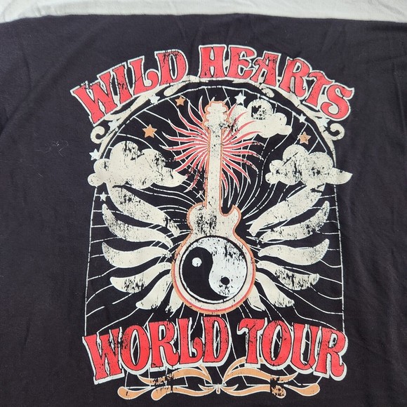 NO Boundaries womens Black Stripe jr size X Large 15/17 T shirt Wild Hearts - Picture 2 of 6